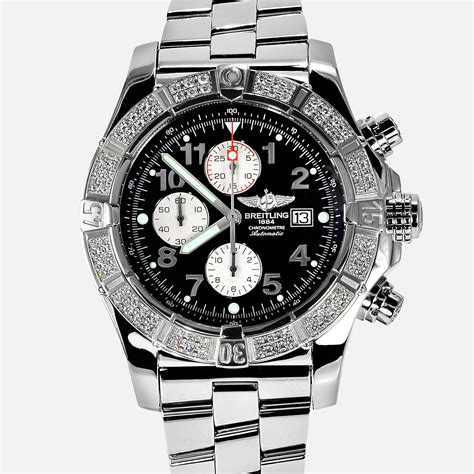 breitling super avenger full diamonds|pre owned Breitling super avenger.